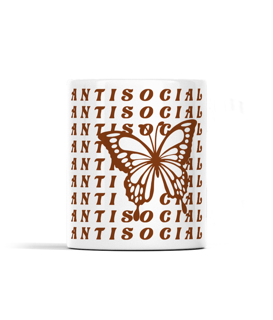 Antisocial Butterfly Mug