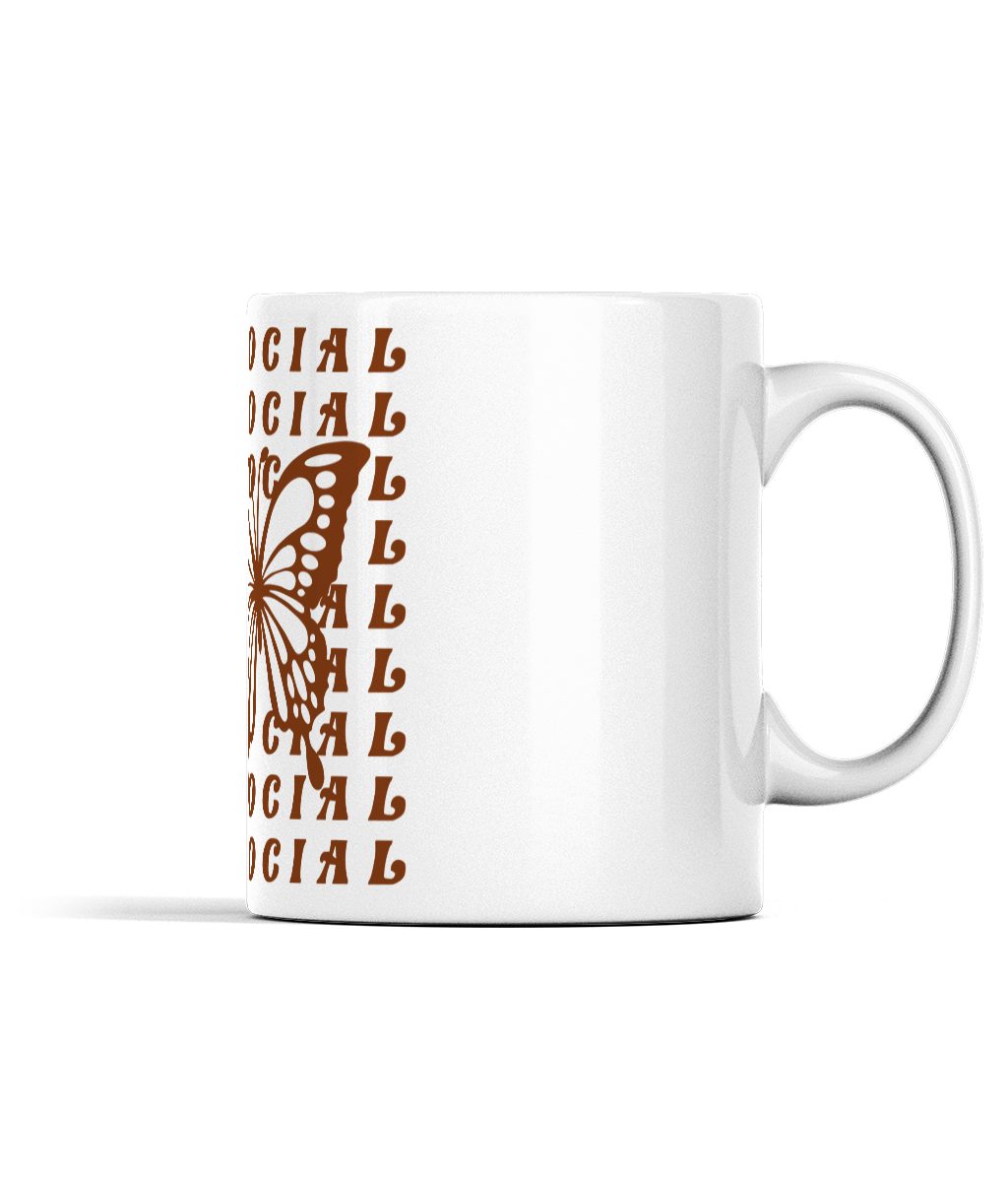 Antisocial Butterfly Mug