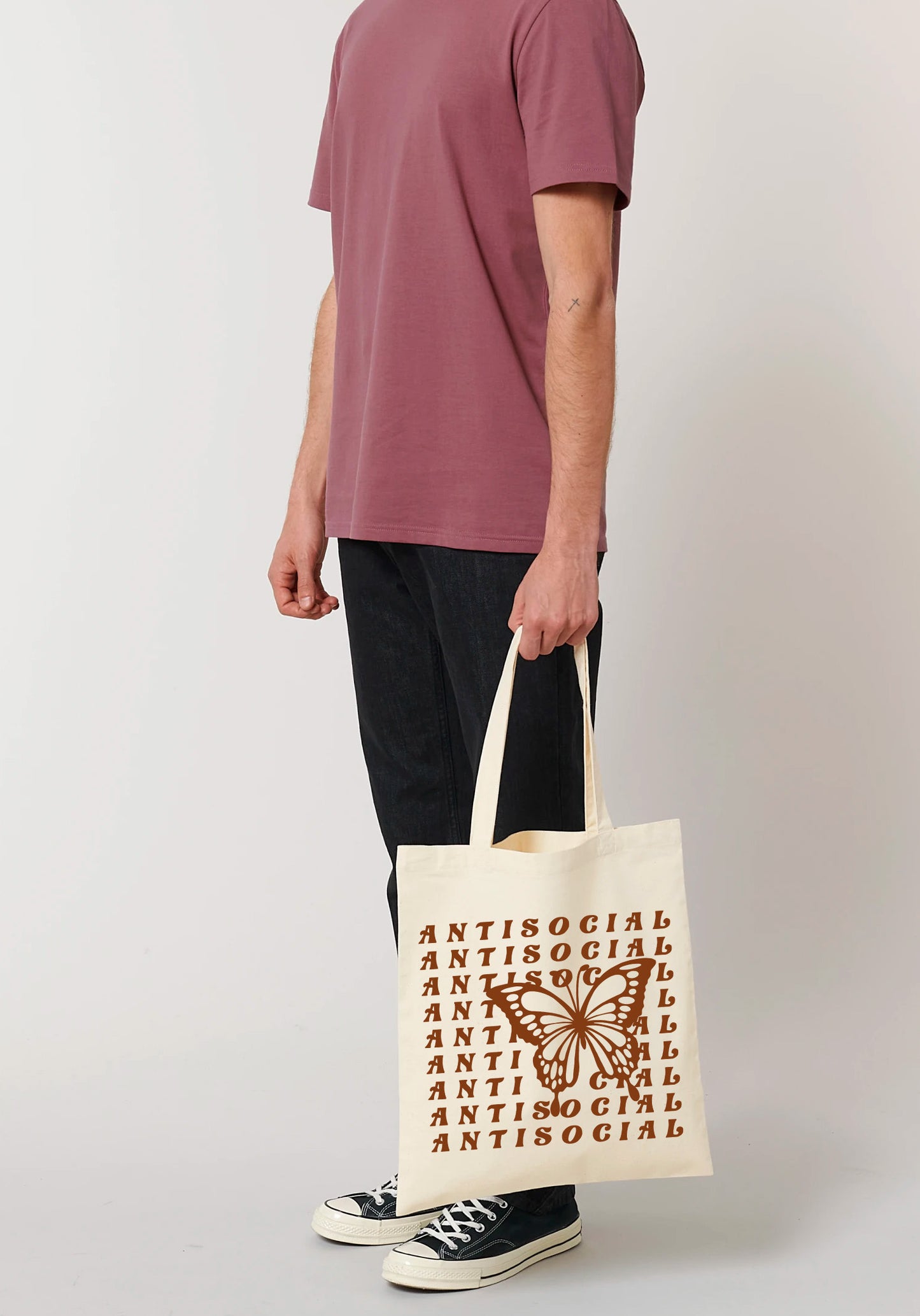 Antisocial Butterfly Tote Bag