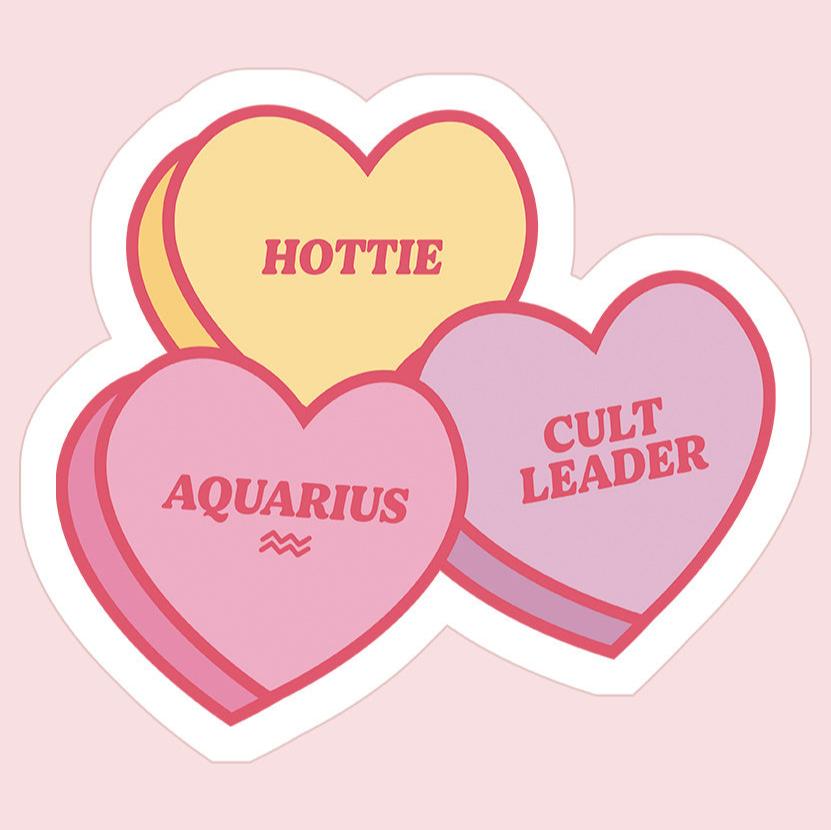 Aquarius Sweetheart Sticker