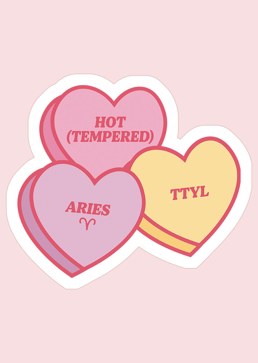 Aries Sweetheart Sticker