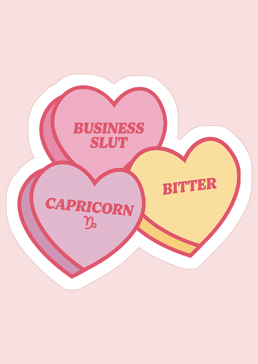 Capricorn Sweetheart Sticker