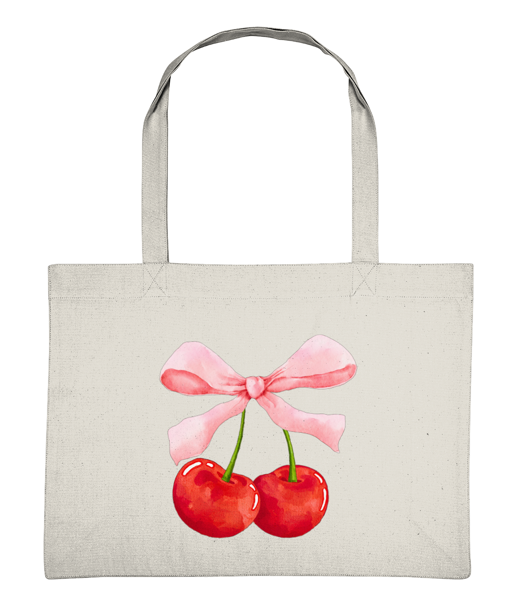 Cherry Bow Tote Bag