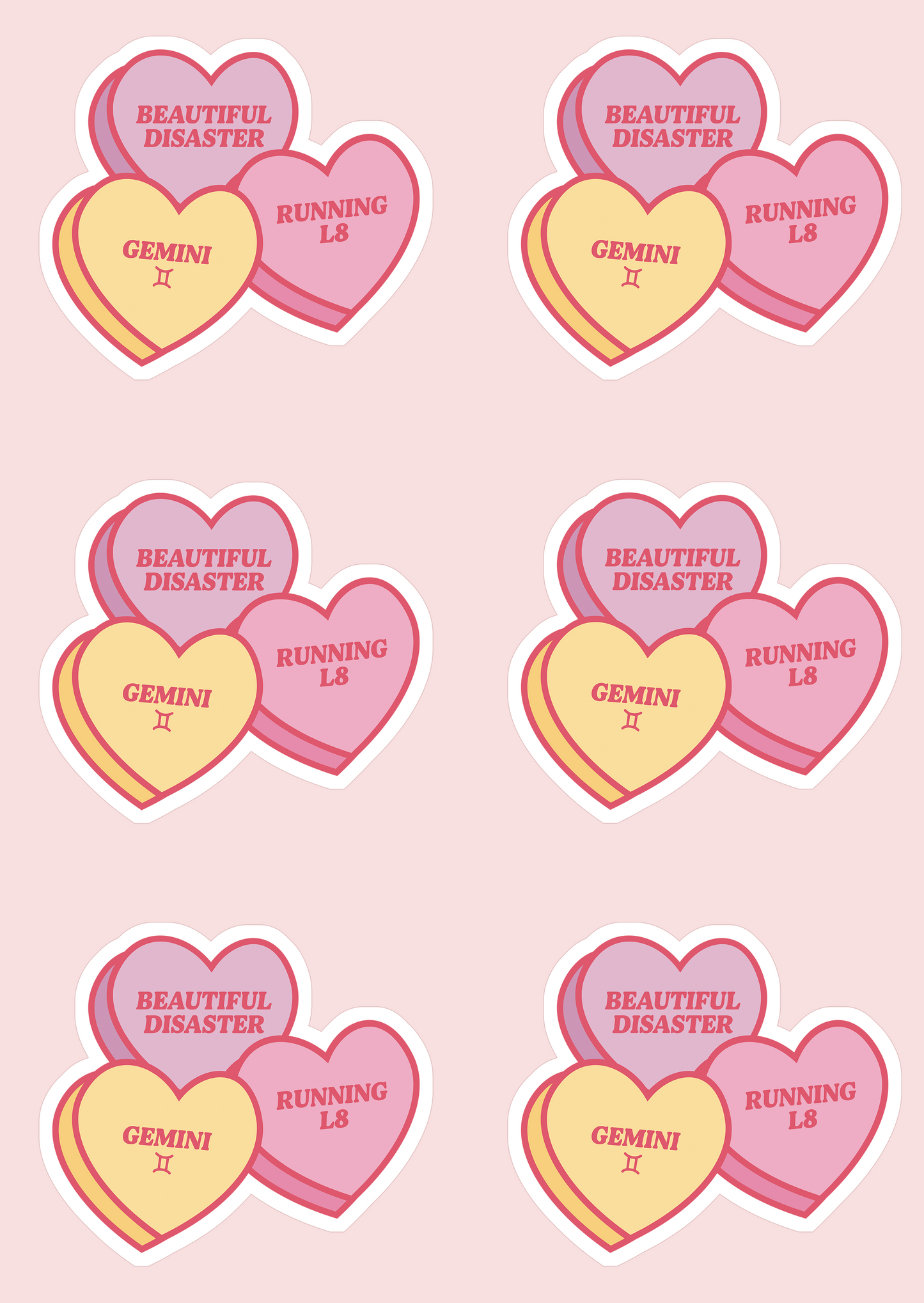 Gemini Sweetheart Sticker