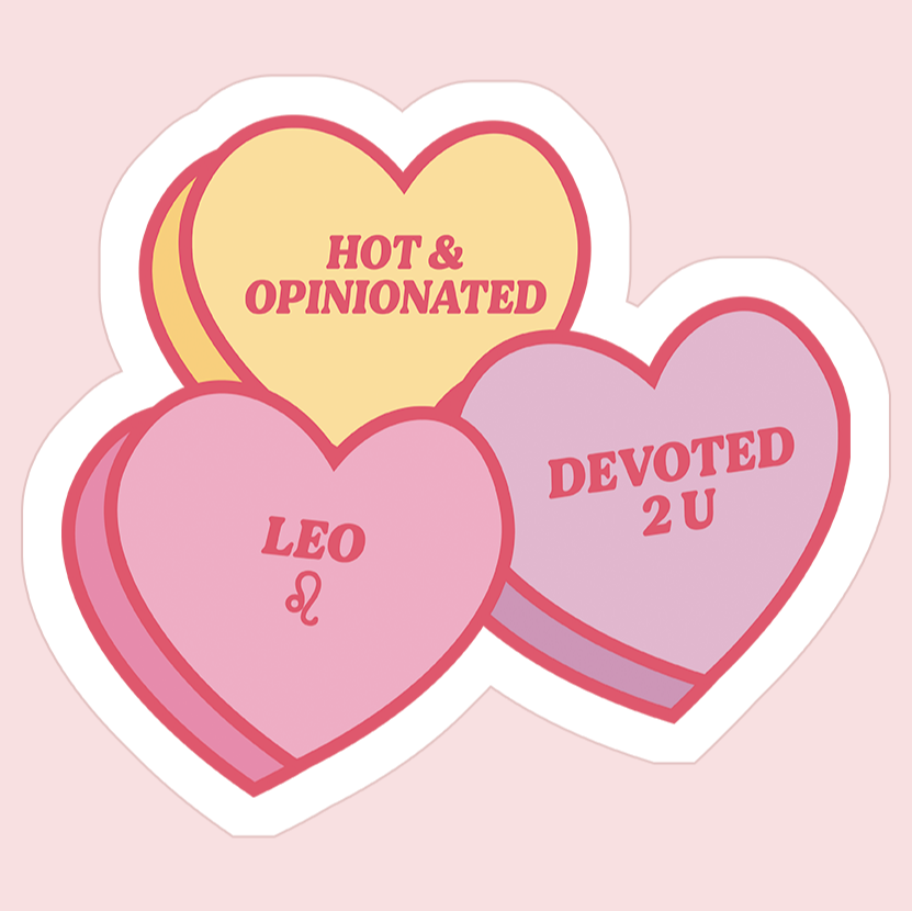 Leo Sweetheart Sticker