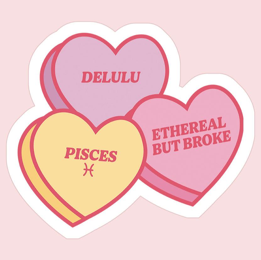 Pisces Sweetheart Sticker