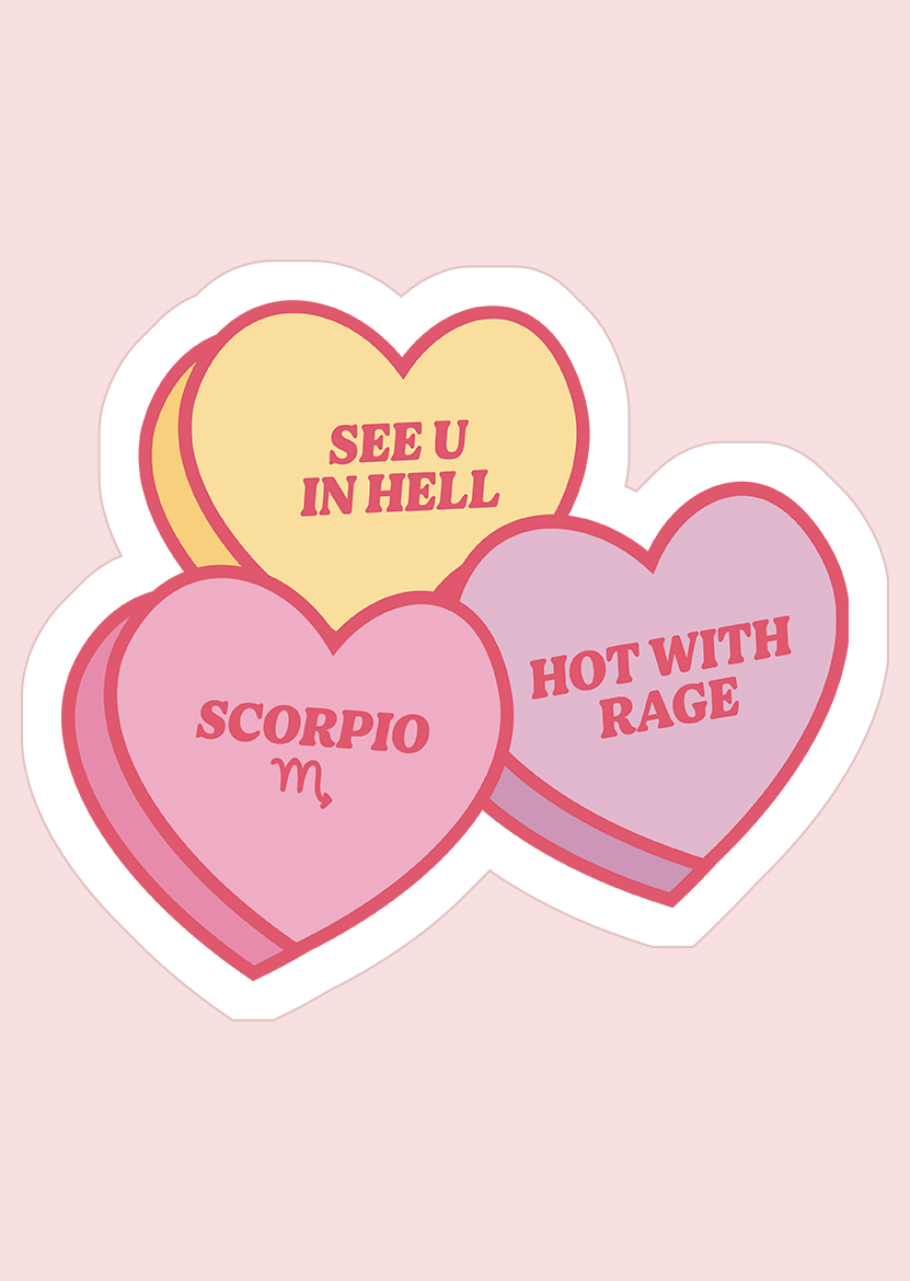 Scorpio Sweetheart Sticker