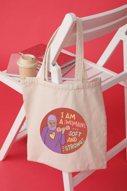 Soft & Strong (Hijabi) Canvas Tote Bag