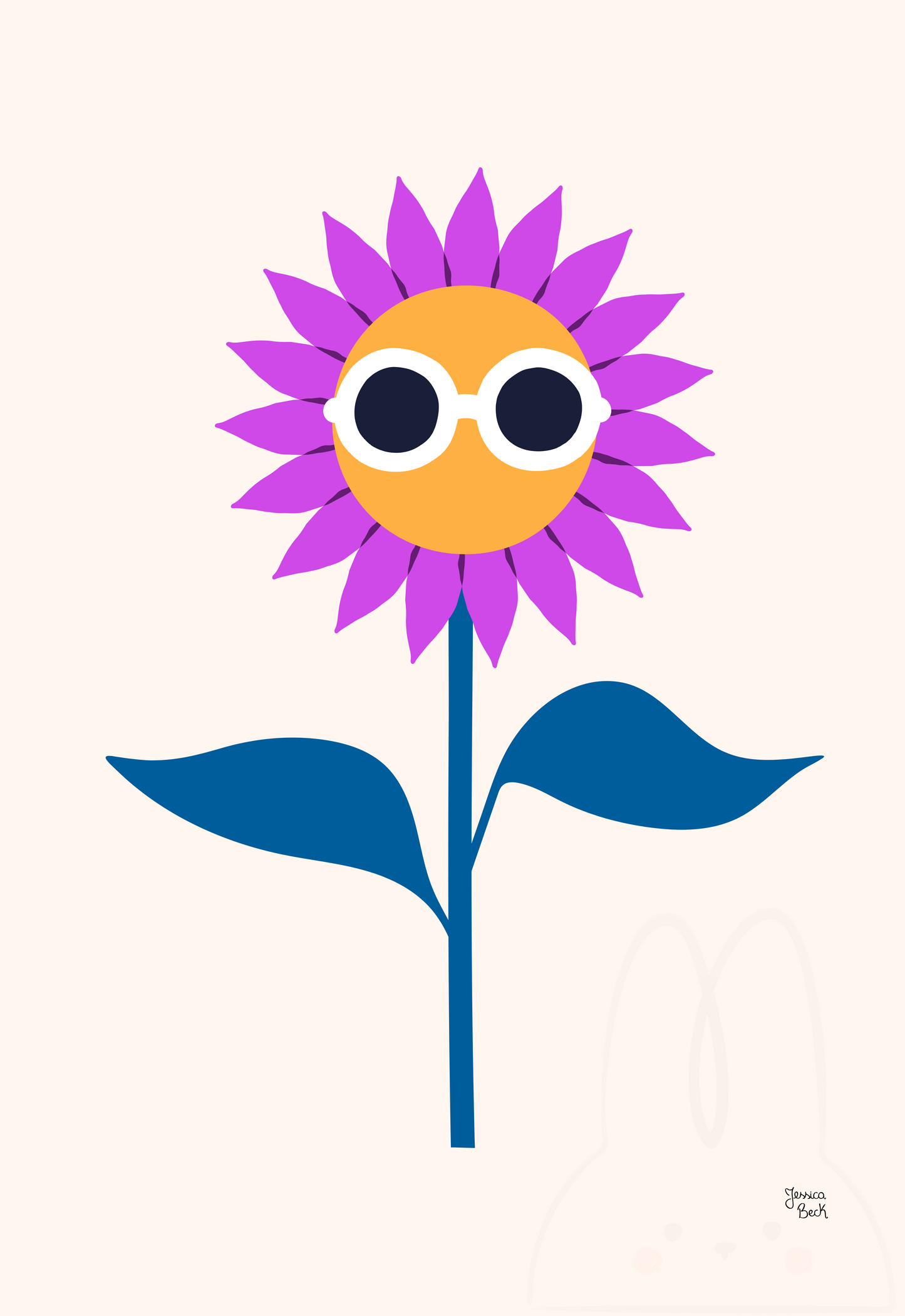 Sunflower with Sunglasses