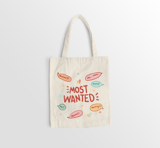 Most Wanted Canvas Tote Bag