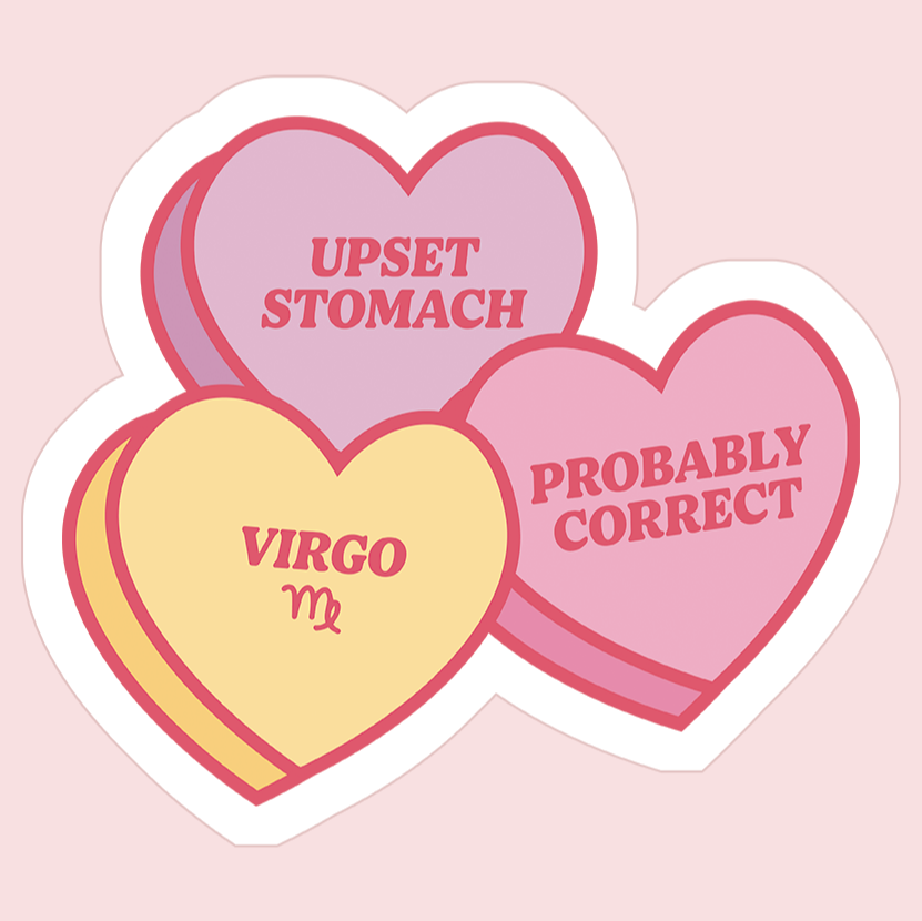 Virgo Sweetheart Sticker