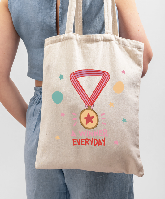 Winner Everyday Canvas Tote Bag