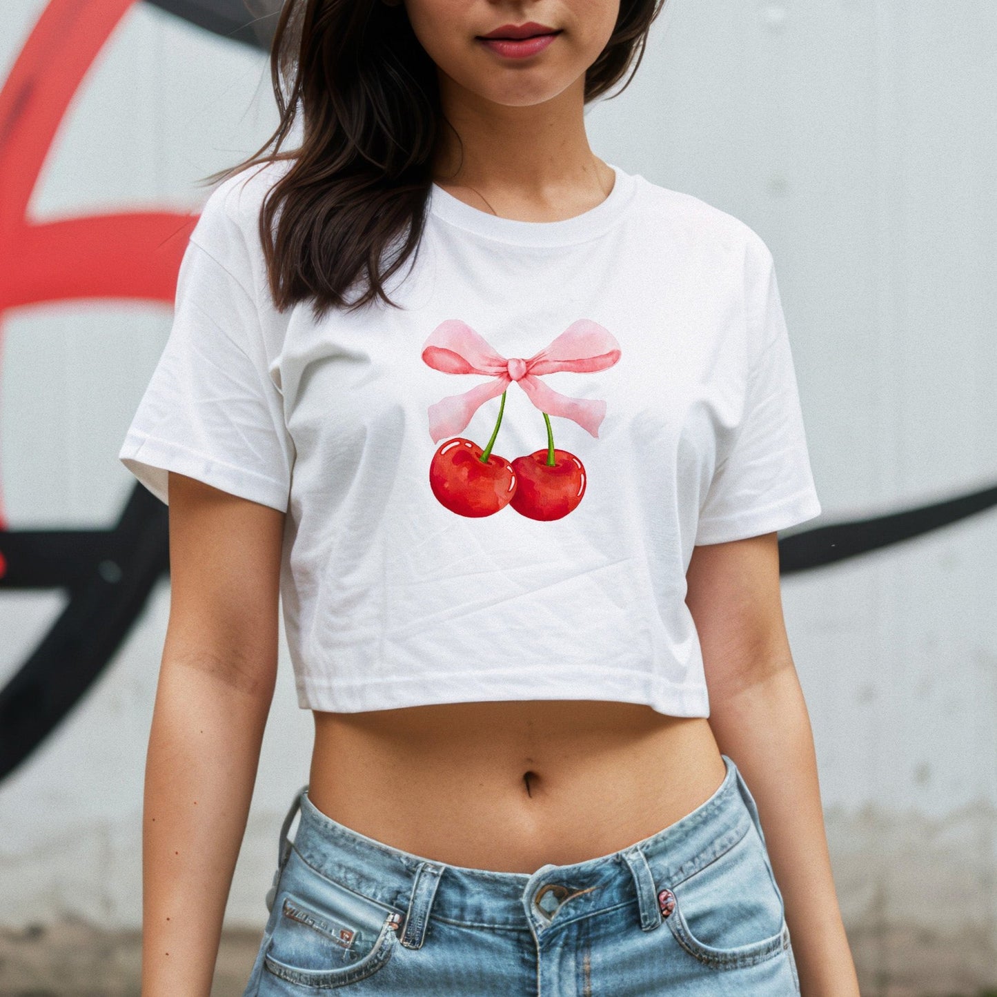 Cherry Bow Top